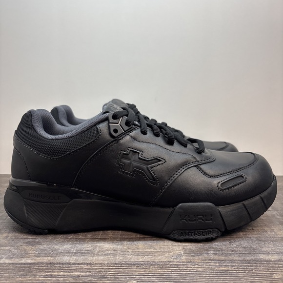 KURU Shoes - KURU Kinetic 2 Women's 9.5 Wide Sneaker Anti-Slip Work Black Leather $179 NEW